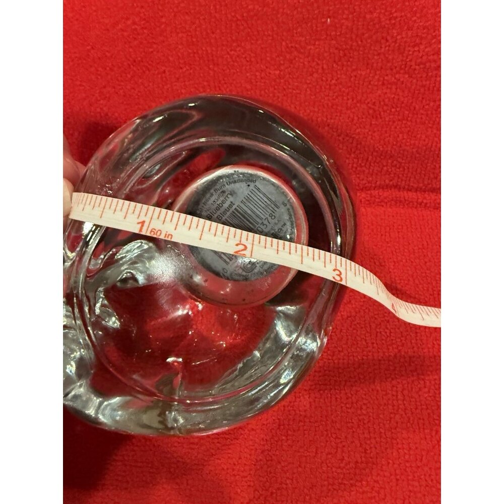 Vintage INDIANA GLASS Clear Sleeping Cat/Kitten Votive Candle Holder - Picture 9 of 9